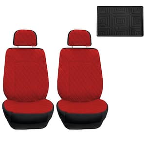 Prestige79 47 in. x 1 in. x 23 in. Diamond Stitch Neosupreme Front Car Seat Cover Set