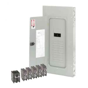 BR 200 Amp 20 Space 40 Circuit Outdoor Main Breaker Loadcenter with Cover Value Pack (5-BR120, 1-BR230)