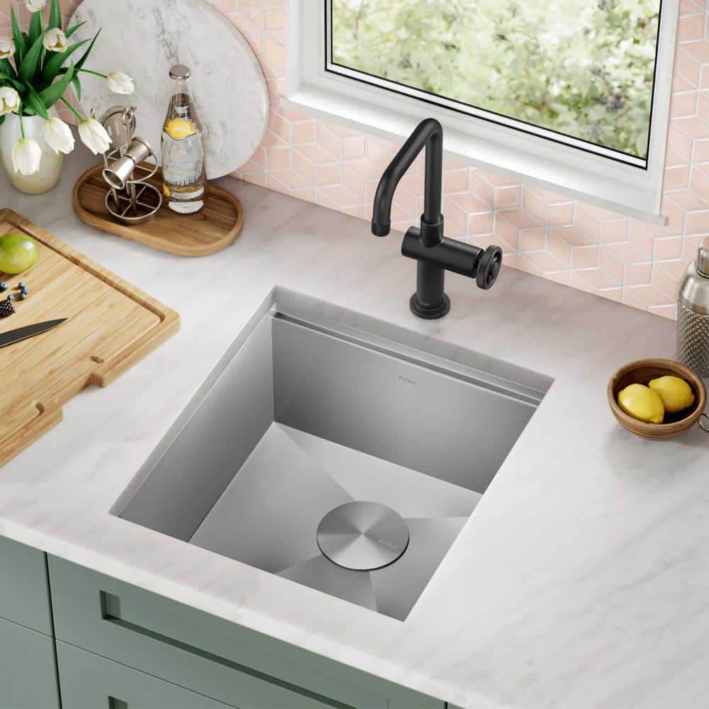 Kore 19-Inch Stainless Steel Drop-In Farmhouse Kitchen Sink