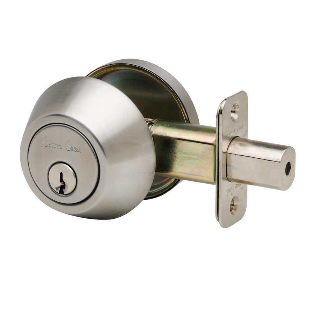 Copper Creek Single Cylinder Satin Stainless Deadbolt