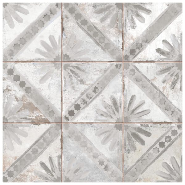 Merola Tile Harmonia Kings Marrakech Grey 13 in. x 13 in. Ceramic Floor and Wall Tile (12.0 sq. ft./Case)