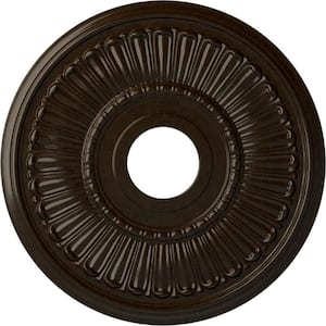 16 in. x 3-5/8 in. I.D. x 3/4 in. Melonie Urethane Ceiling Medallion (Fits Canopies upto 6-3/8 in.), Bronze
