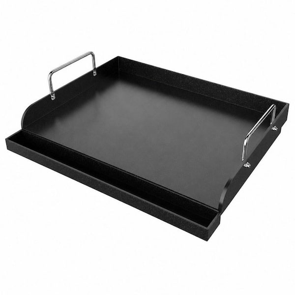 17×13 in. Nanoceramic Nonstick Cast Iron Griddle Plate for Gas Grill, Fits Weber Nexgrill Charbroil Gas Grills