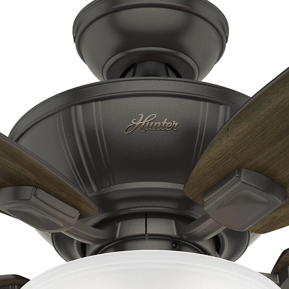 52" Noble Bronze Ceiling Fan with LED Light and Reversible Blades
