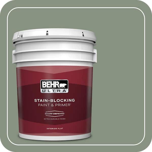 BEHR ULTRA 5 gal. #QE-45 Thistle Extra Durable Flat Interior Paint & Primer