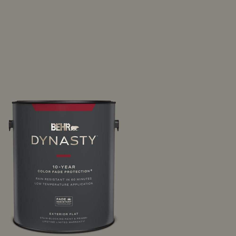 BEHR DYNASTY 1 gal. PPU2407 Barnwood Gray Flat Exterior Stain