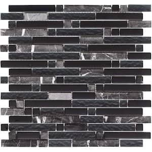 Varietals Zinfandel-1652 Stone And Glass Blend 12 in. x 12 in. Mesh Mounted Floor & Wall Tile (5 sq. ft. / case)