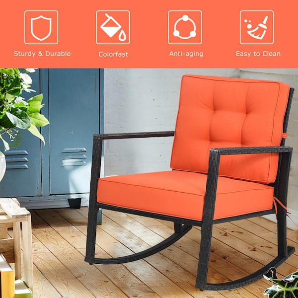 Indoor metal rocking discount chair