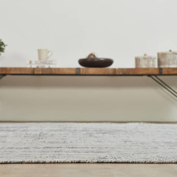 Alpha 2 ft. x 3  ft. Grey Western Area Rug