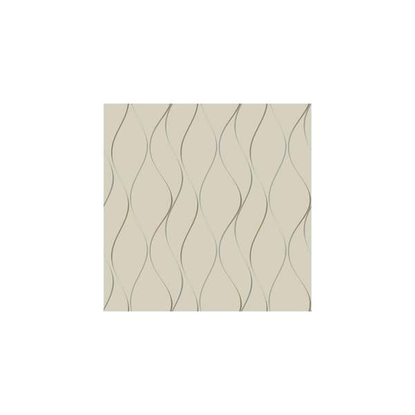 York Wallcoverings Wavy Stripe Paper Strippable Wallpaper (Covers 57.75 sq. ft.)