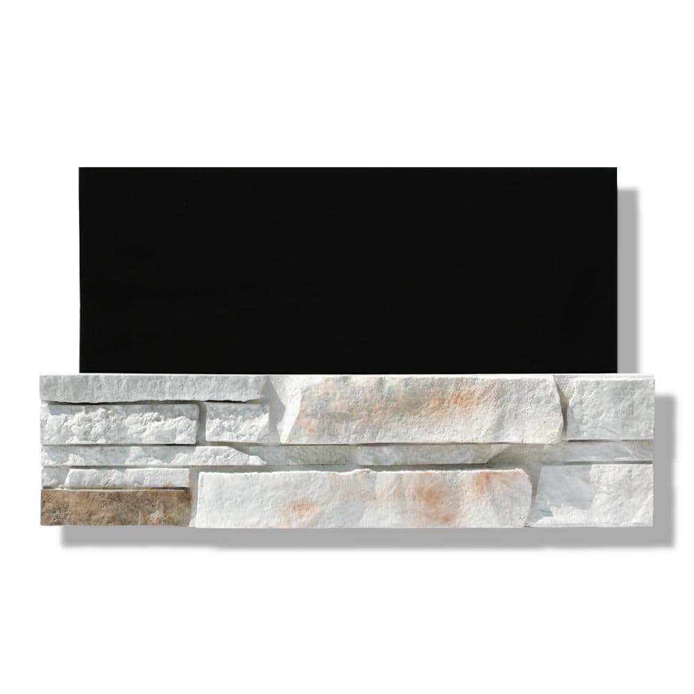 Silvermine Stone 6 in. x 24 in. Stone Veneer Ledgestone Flat Panel