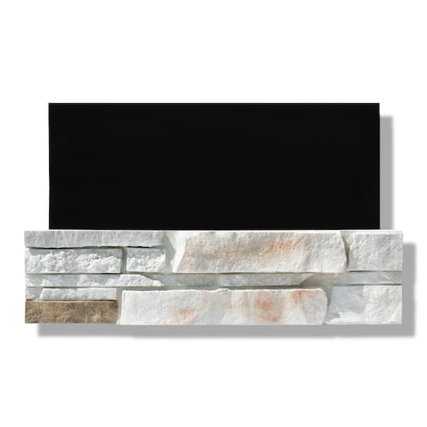 24 in. W x 24 in. L Dover Cliff Manufactured Stone Flat Siding