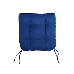 Marine Tufted Chair Cushion Round U-Shaped Back 16 x 16 x 3