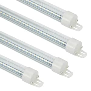 V 1.65 in. 25-Watt Equivalent Integrated LED White Strip Light Fixture 5000 K (4-Pack)