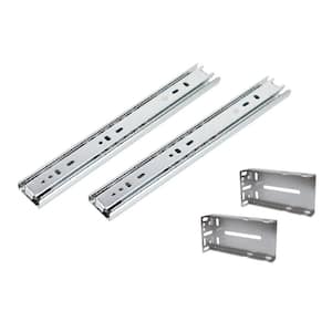 16 in. Side Mount Ball Bearing Full Extension Drawer Slide Set with Rear Bracket 4-Pairs (8 Pieces)