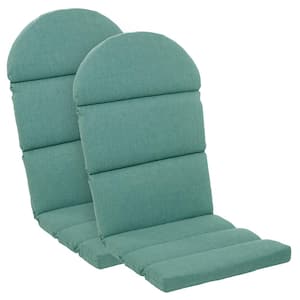 Oceantex 21.5 in. x 50 in. Seafoam Green Outdoor Adirondack Chair Cushion (2-Pack)