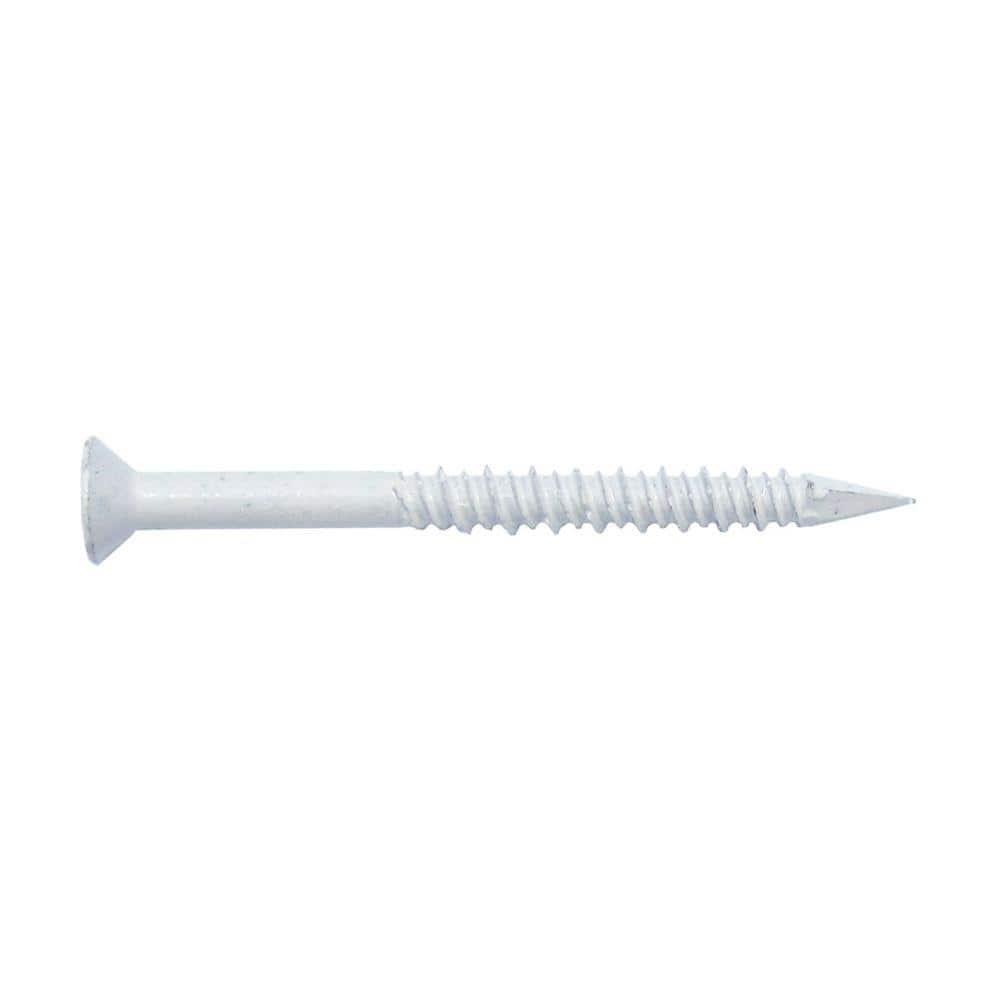 1/4 in. x 2-3/4 in. White Trim-Head Concrete Screw (50-Pack) price history on PriceWatchPro