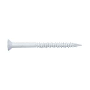 1/4 in. x 2-3/4 in. White Trim-Head Concrete Screw (50-Pack)