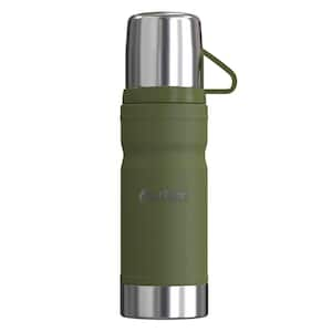 25.3 oz. Green Stainless Steel Thermo Go Vacuum Thermos