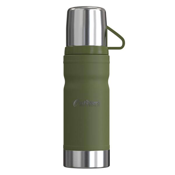 Outdoors PROFESSIONAL 25.3 oz. Green Stainless Steel Thermo Go Vacuum Thermos