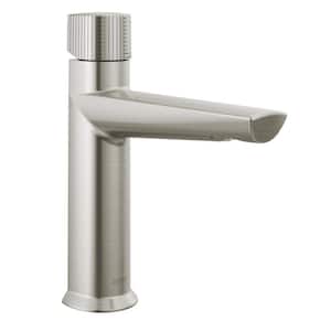 Galeon Single Handle Single Hole Bathroom Faucet with Metal Pop-Up Assembly in Lumicoat Stainless