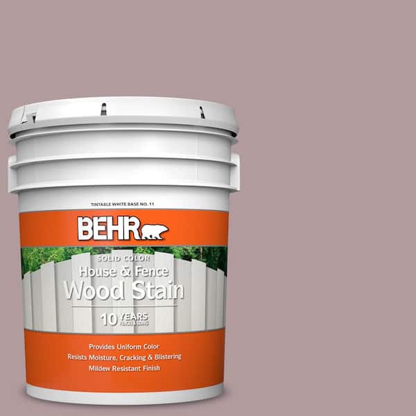 BEHR 5 gal. #N120-4 Roaring Twenties Solid Color House and Fence Exterior Wood Stain