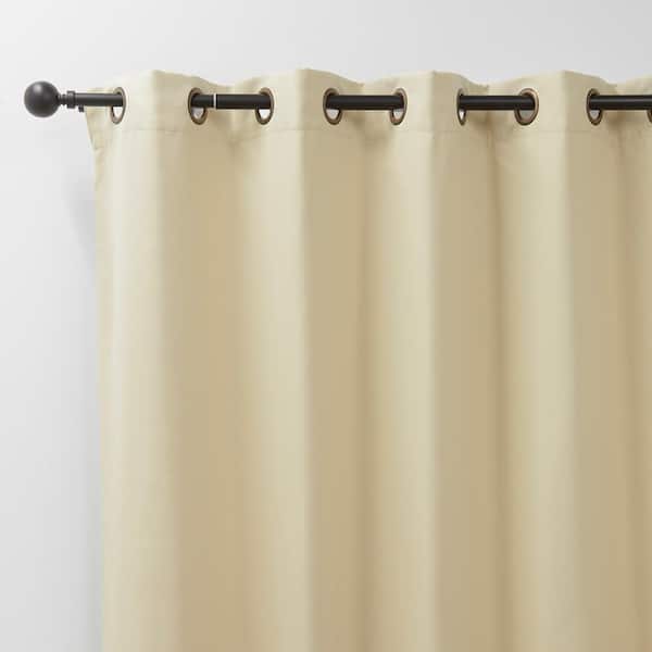 Beige Grommet Blackout Curtain - 80 in. W x 84 in. L