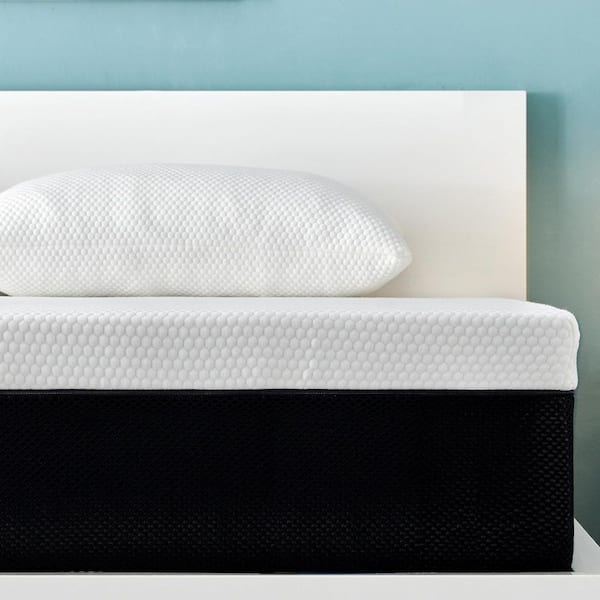 PICCHESS Queen Medium 12 in. Gel Memory Foam Mattress Edge Support with Breathable Cover Boxed