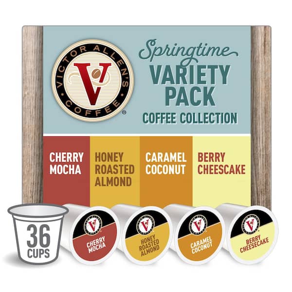 Victor Allen's Springtime Coffee Variety Pack Single Serve Coffee Pods for Keurig K-Cup Brewers (36 Count)