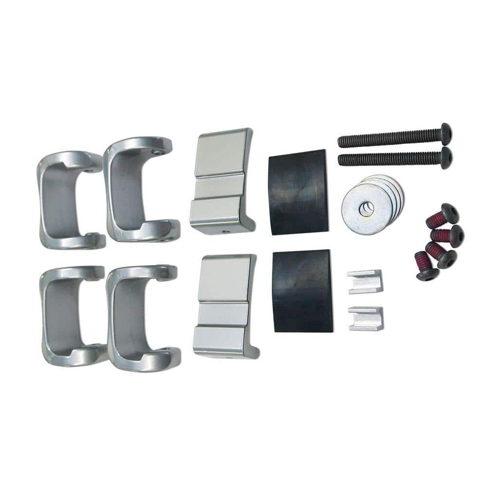 10 Pack No Drill Universal Truck Toolbox Mounting Kit,Aluminium