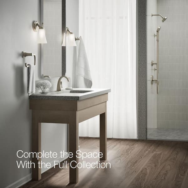 KOHLER Katun Single Hole 1-Handle Bathroom Faucet in Vibrant Brushed Nickel
