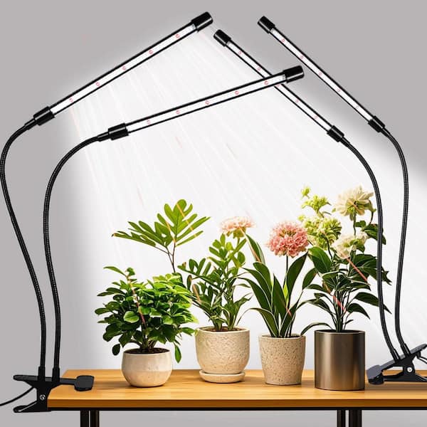 BIBIVIS 2-Pack LED Clip Grow Lights, Upgrade 168 LEDs, Full