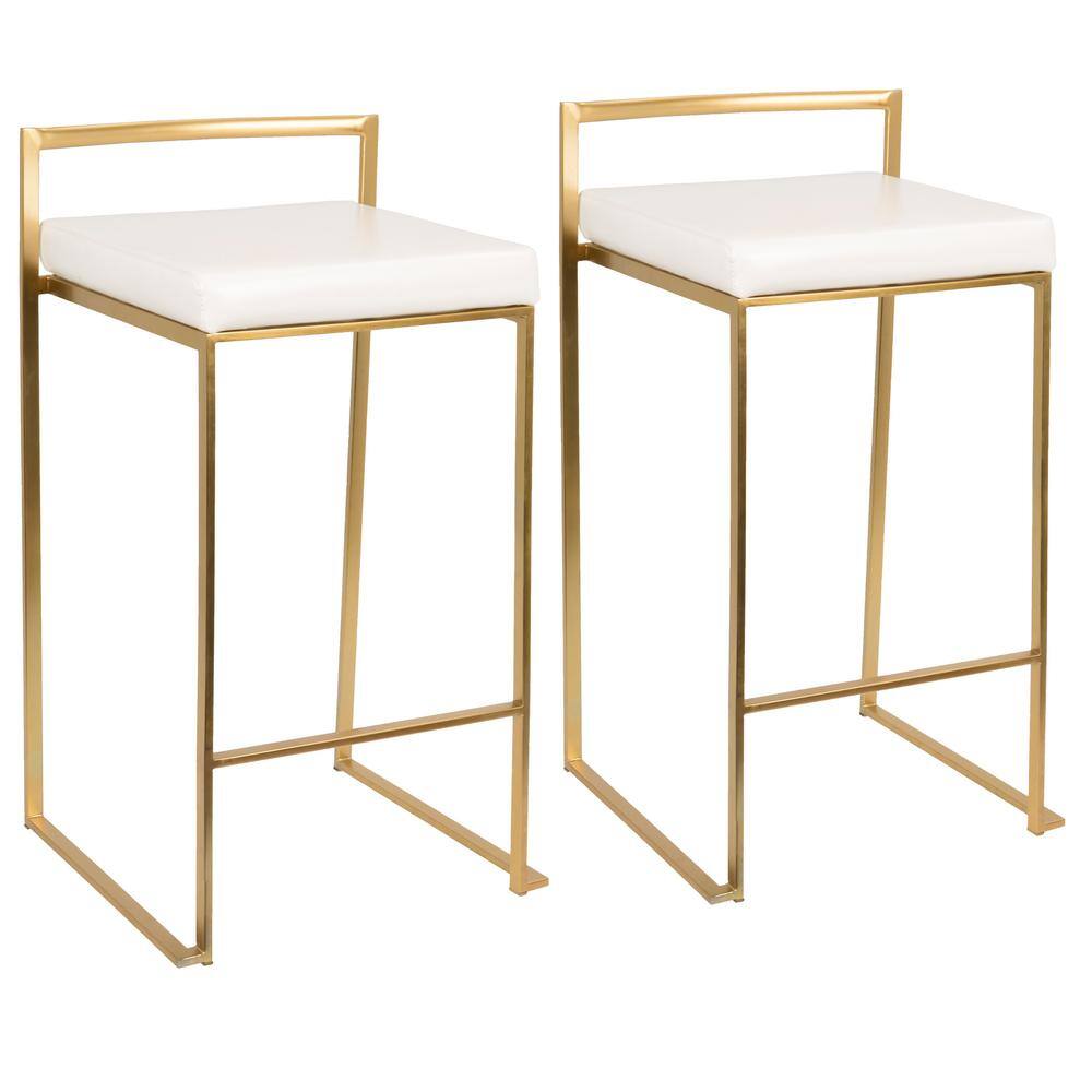 white gold bar stool