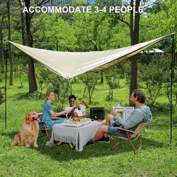 TRIWONDER Camping Tarp - Waterproof Groundsheet, Sunshade Shelter For Hiking, Beach, Picnic