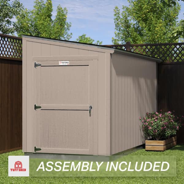 Tahoe Series Vista Installed Storage Shed 6 ft. x 12 ft. x 8 ft. 3 in. L2 Unpainted (72 sq. ft.)