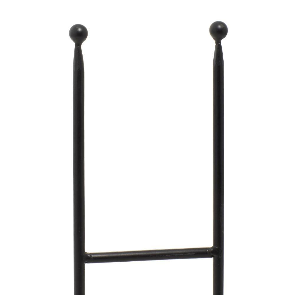 Black Iron Ball-Tip Easel Set for Art Display