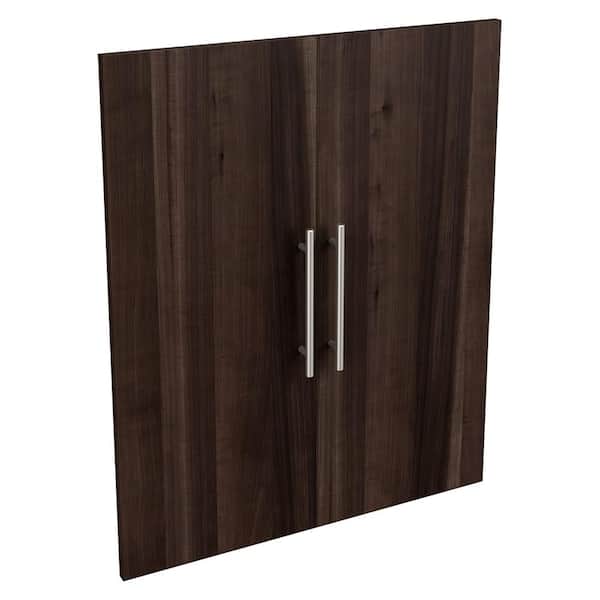 ClosetMaid Style+ 25 in. W Modern Modern Walnut Closet Door Kit