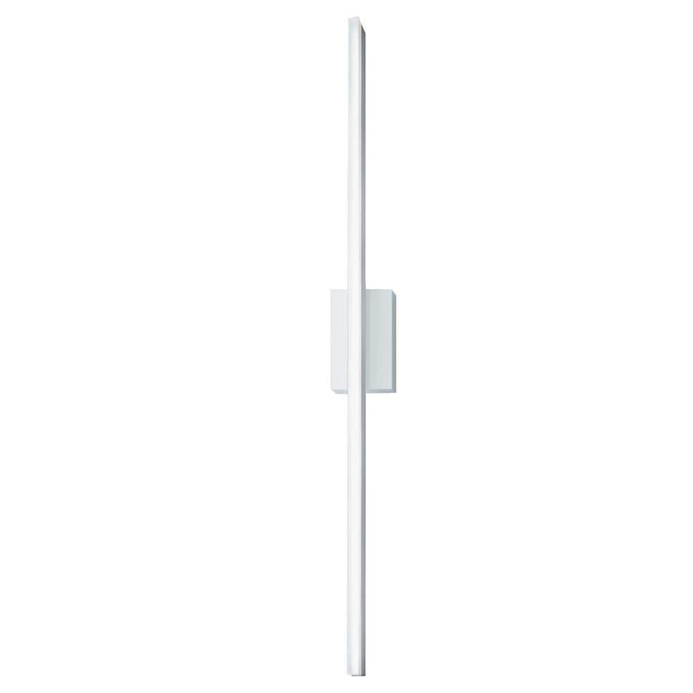 NORWELL Ava 48 in. 1-Light Gloss White LED Wall Sconce 9742-GW-MA - The ...