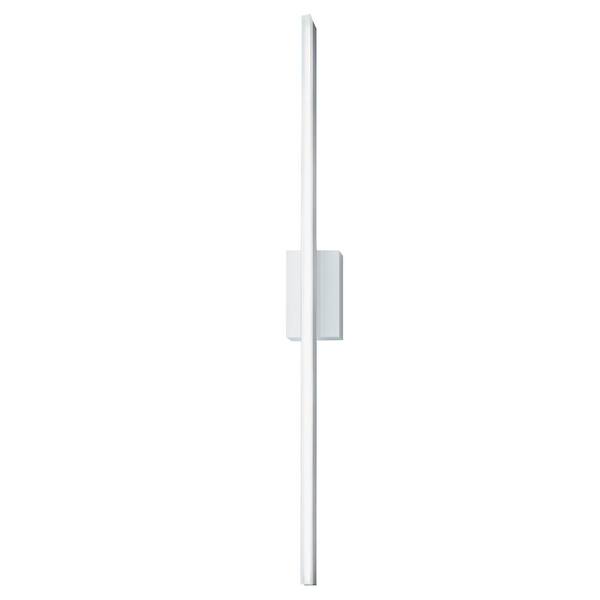 NORWELL Ava 48 in. 1-Light Gloss White LED Wall Sconce 9742-GW-MA - The ...