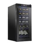 Wine Fridge, Freestanding Wine Refrigerator, 18 Bottle Wine Cooler