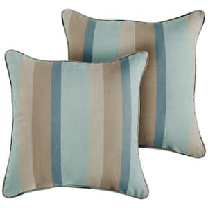 Sunbrella Gateway Mist Outdoor Corded Throw Pillows (2-Pack)