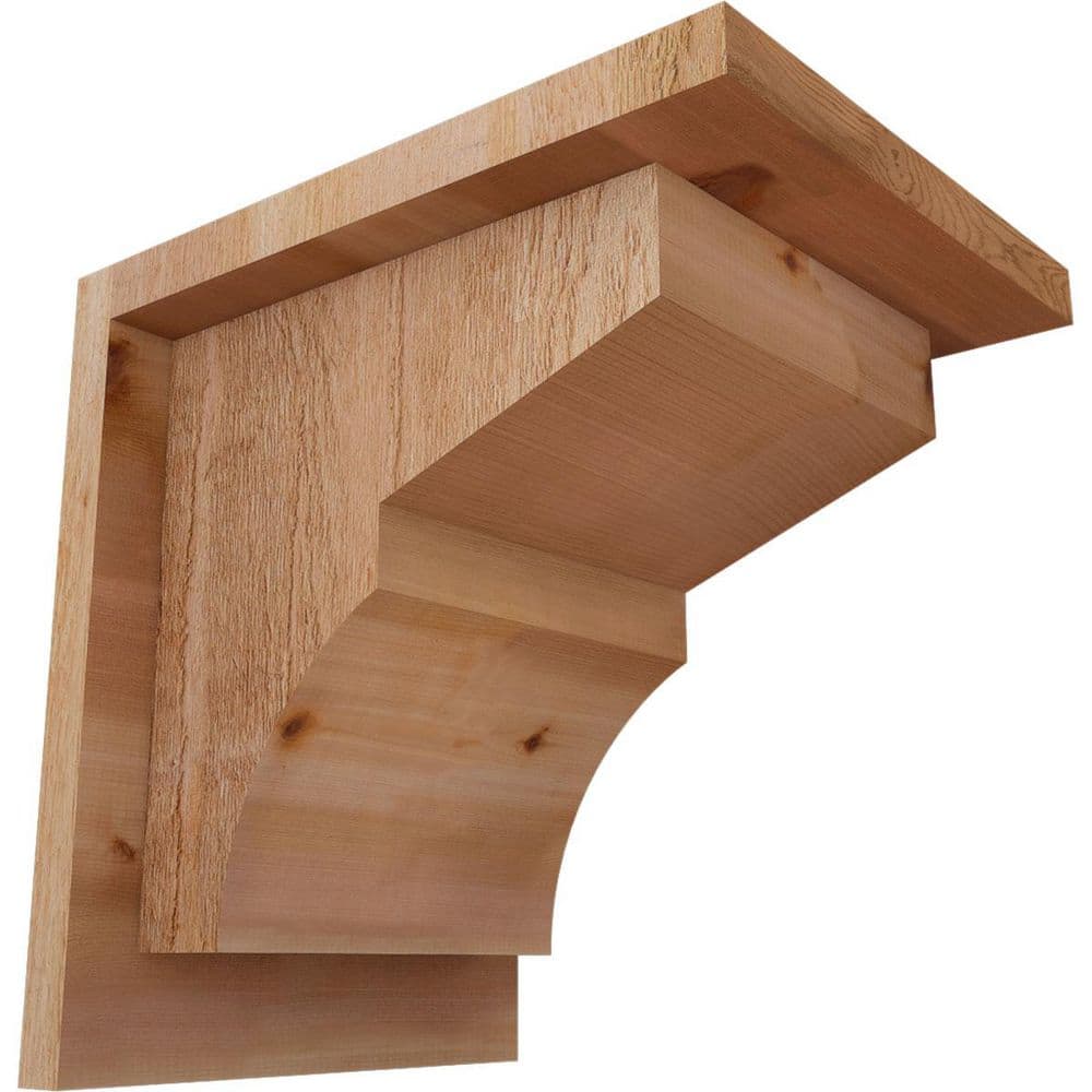 8 in. x 10 in. x 10 in. Monterey Rough Sawn Western Red Cedar Corbel with Backplate price history on PriceWatchPro