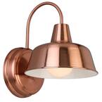 Mason 1-Light Copper Finish Outdoor Wall Light Sconce