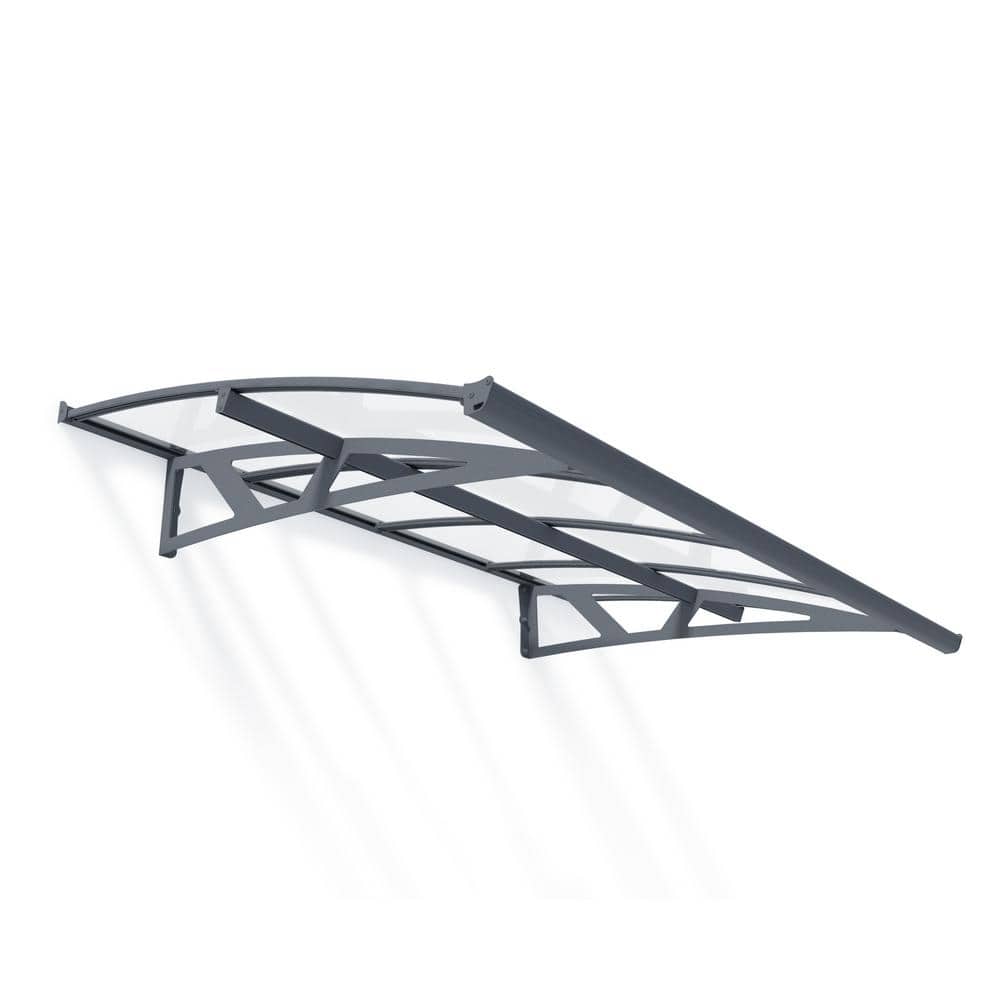 CANOPIA by PALRAM Amsterdam 5 ft. x 7 ft. Gray/Clear Door and