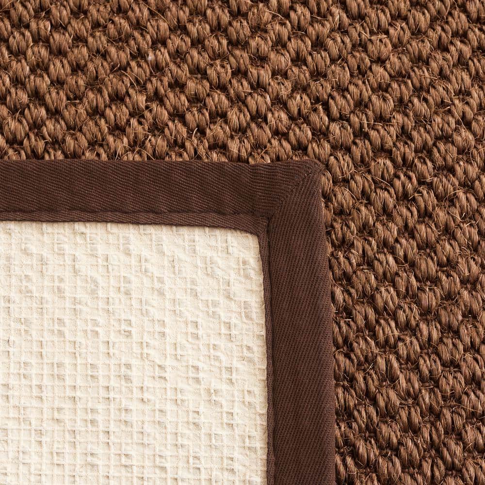 Chocolate Hand-Knotted Wool Area Rug, 4' x 6'