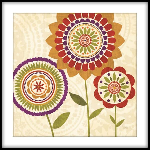 PTM Images 13.75 in. x 13.75 in. "Bloom of Youth I" Framed Wall Art