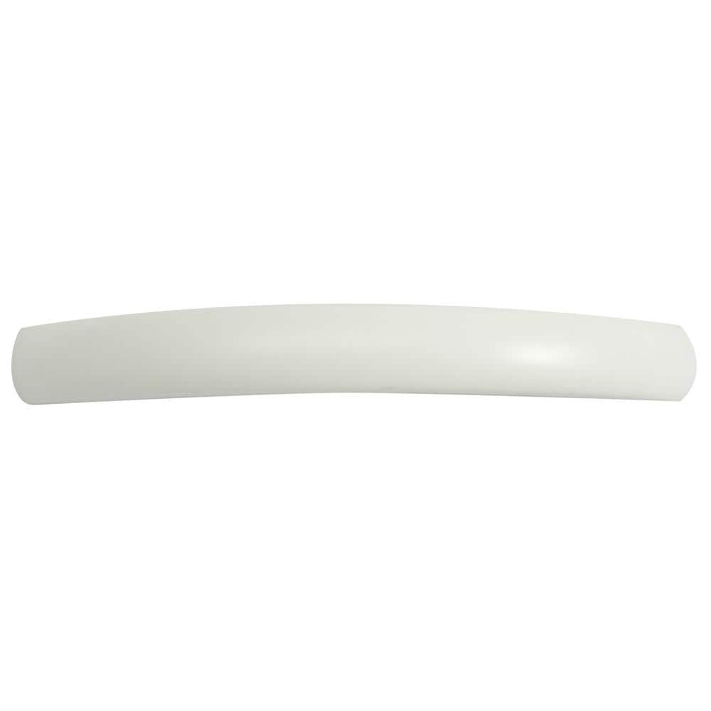 White Plastic Arch Cabinet Pull with Mounting Hardware