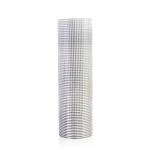 1/2 in. x 4 ft. x 100 ft. 19 Gauge Silver Hardware Cloth Welded Cage Wire Chicken Fence Mesh Roll Square Wire Netting