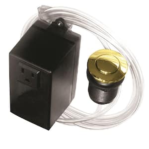Garbage Disposal Air Switch in Polished Brass