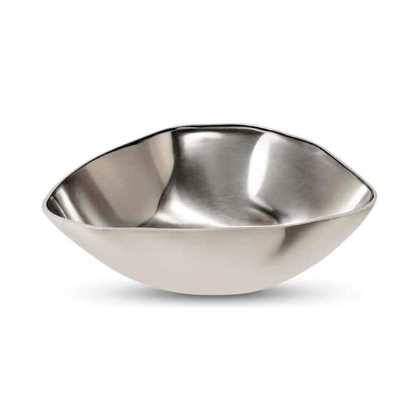 Oriel Silver Freeform Aluminum 11 in. Decorative Tray